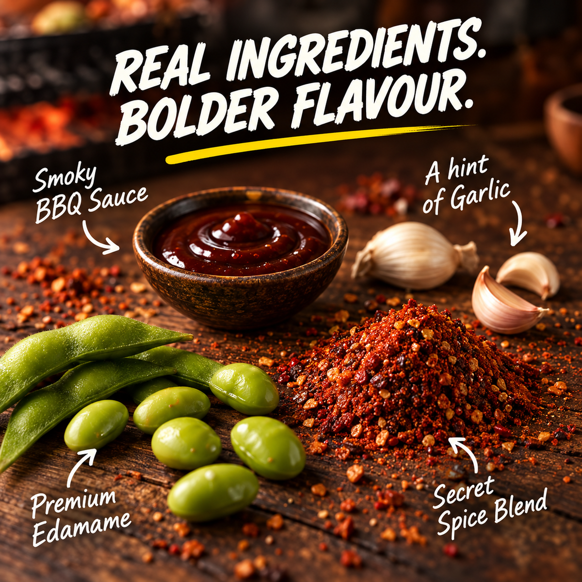 ALIO High Protein Roasted Edamame - Smoky BBQ (30gm)