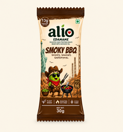 ALIO High Protein Roasted Edamame - Smoky BBQ (30gm)