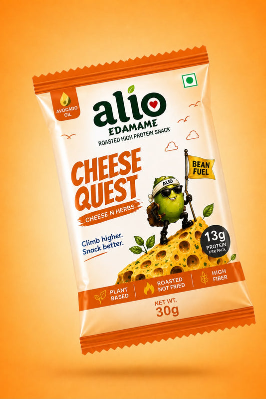 ALIO High Protein Roasted Edamame - Cheese & Herbs