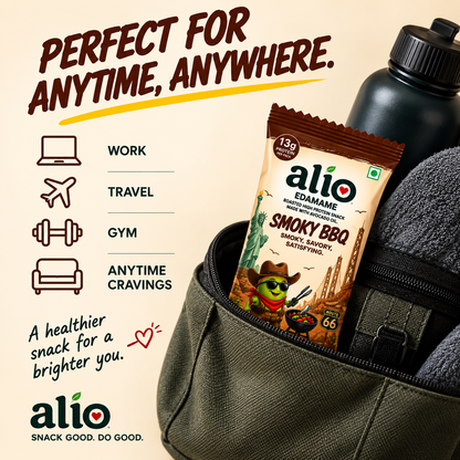 ALIO High Protein Roasted Edamame - Smoky BBQ (30gm)