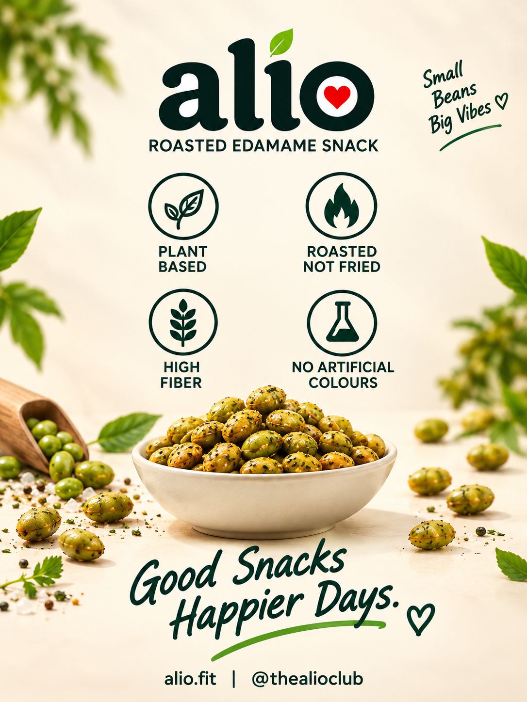 ALIO High Protein Roasted Edamame - Pack of 7 flavours ( 30 gm )