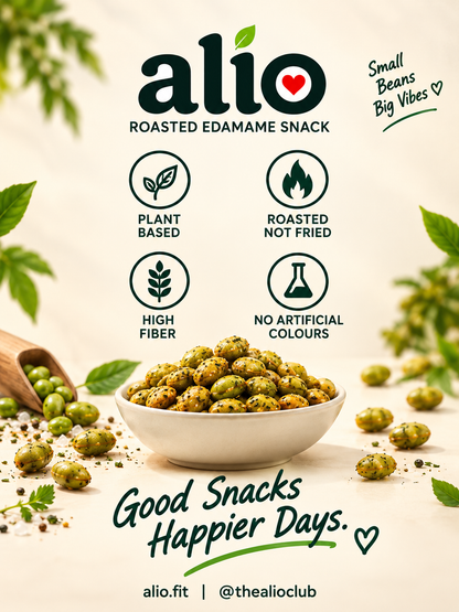 ALIO High Protein Roasted Edamame - Pack of 7 flavours ( 30 gm )