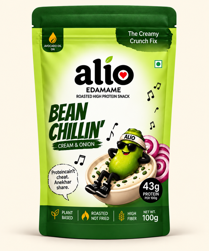 ALIO High Protein Roasted Edamame - Cream & Onion (100 gm)