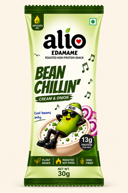 ALIO High Protein Roasted Edamame - Cream & Onion (30gm)