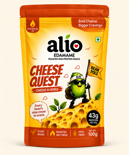 ALIO High Protein Roasted Edamame - Cheese & Herbs (100 gm)