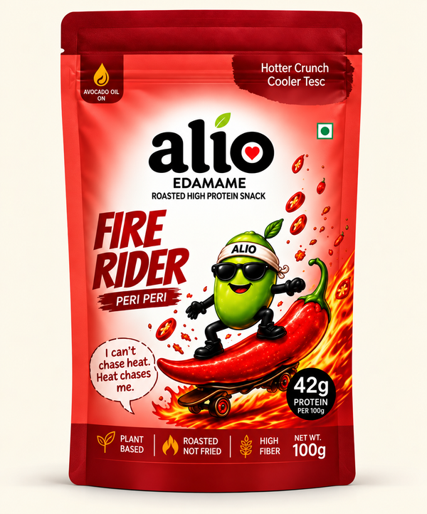 ALIO High Protein Roasted Edamame - Peri Peri (100gm)