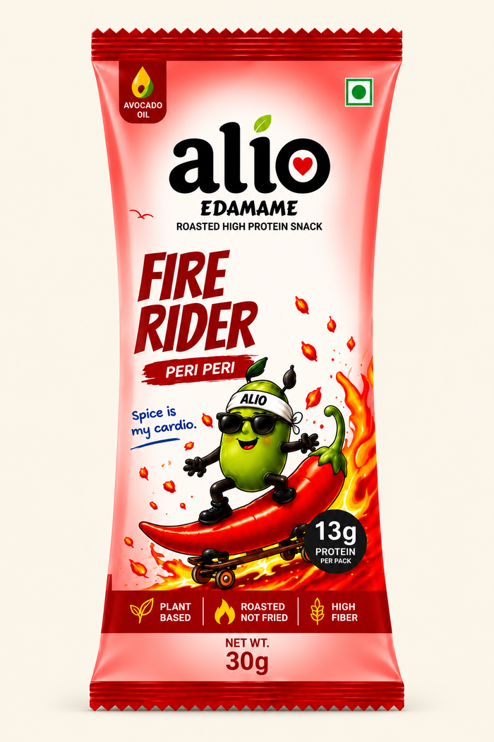 ALIO High Protein Roasted Edamame - Peri Peri (30gm)