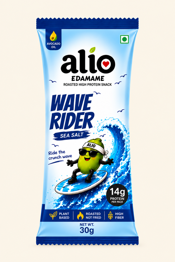 ALIO High Protein Roasted Edamame - Sea Salt (30gm)