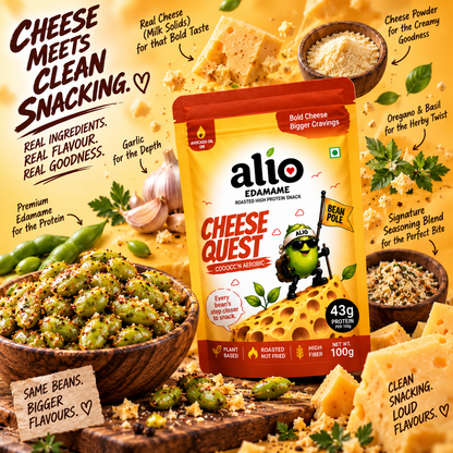 ALIO High Protein Roasted Edamame - Cheese & Herbs (100 gm)