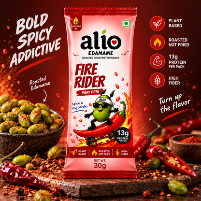 ALIO High Protein Roasted Edamame - Peri Peri (30gm)