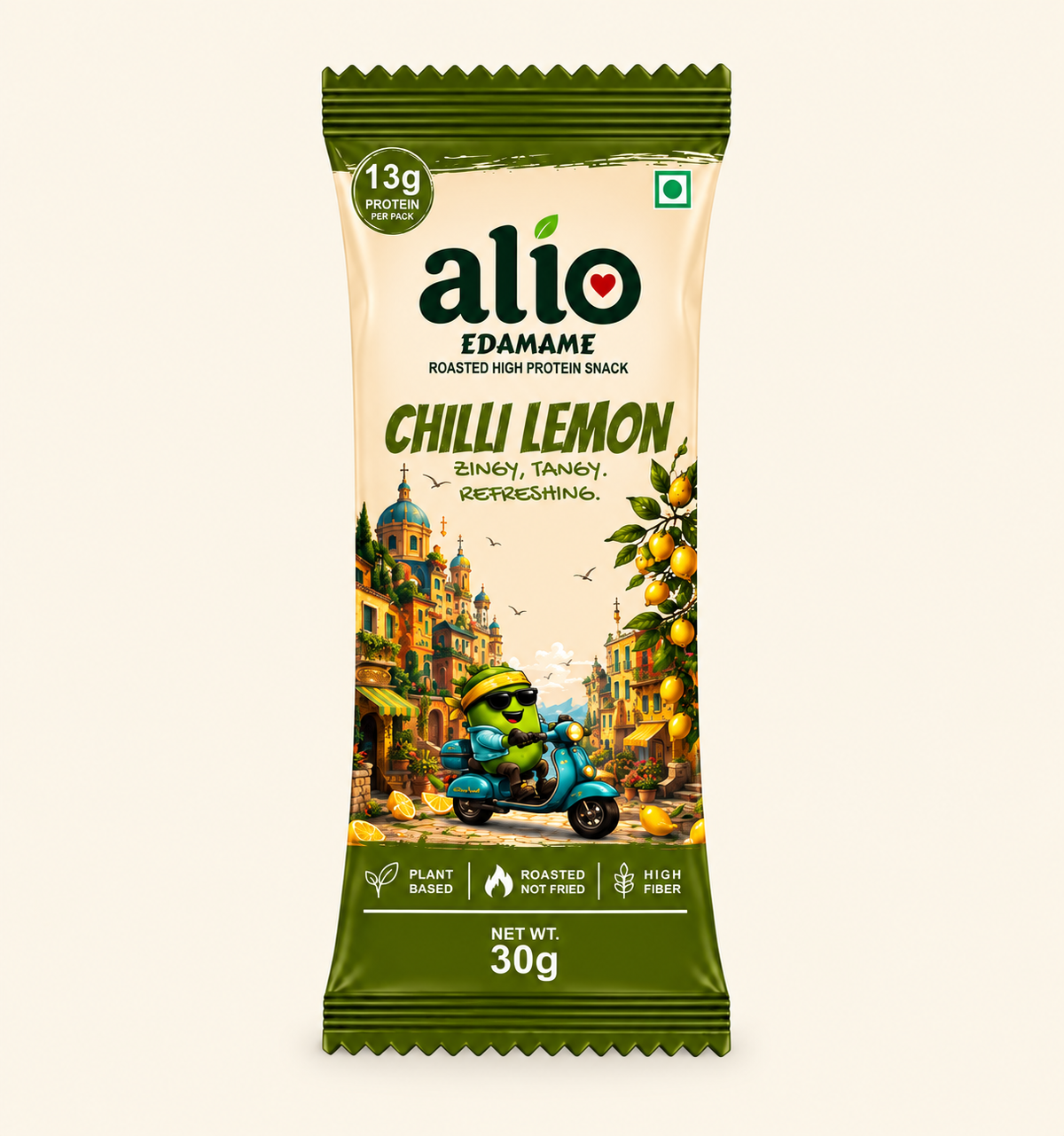 ALIO High Protein Roasted Edamame - Chilli Lemon (30gm)