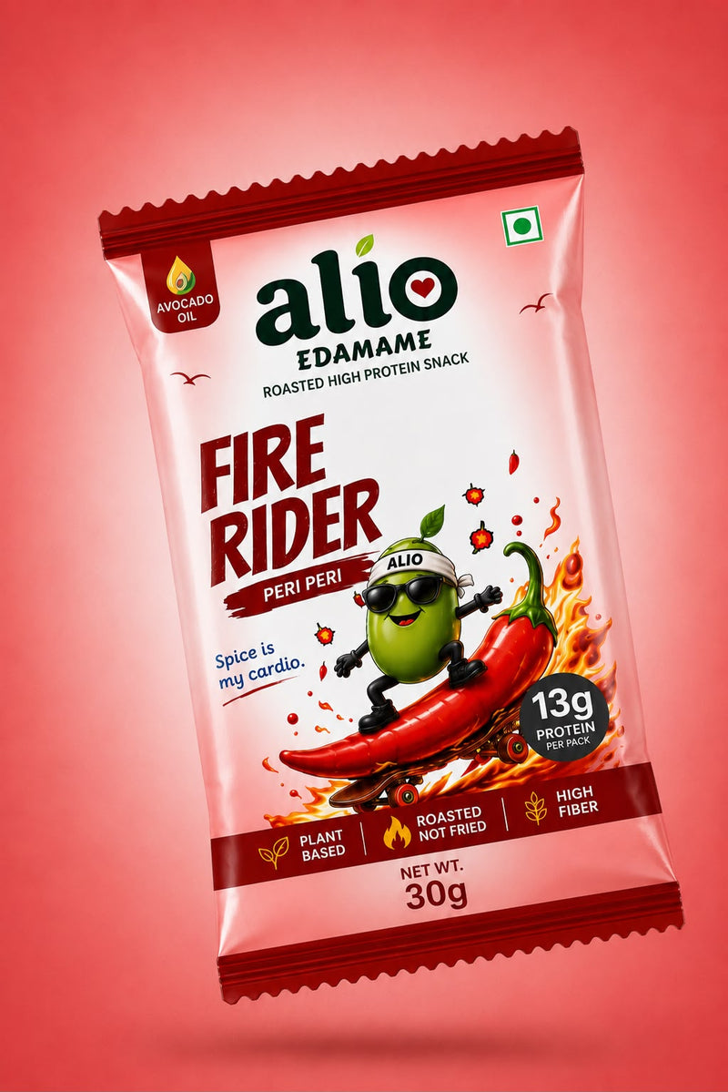 ALIO High Protein Roasted Edamame - Peri Peri