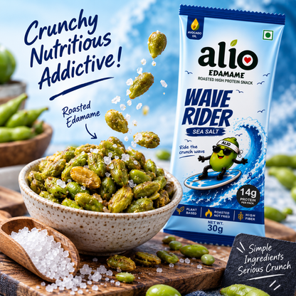 ALIO High Protein Roasted Edamame - Sea Salt (30gm)